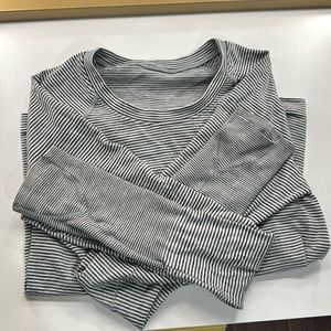 Lululemon Longsleeve swiftly tech *race length, color:  Wee Are From Space White